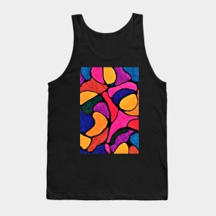 Stained Glass Mosaics 2-Neographic-art,Relaxing Art,Meditative Art Tank Top